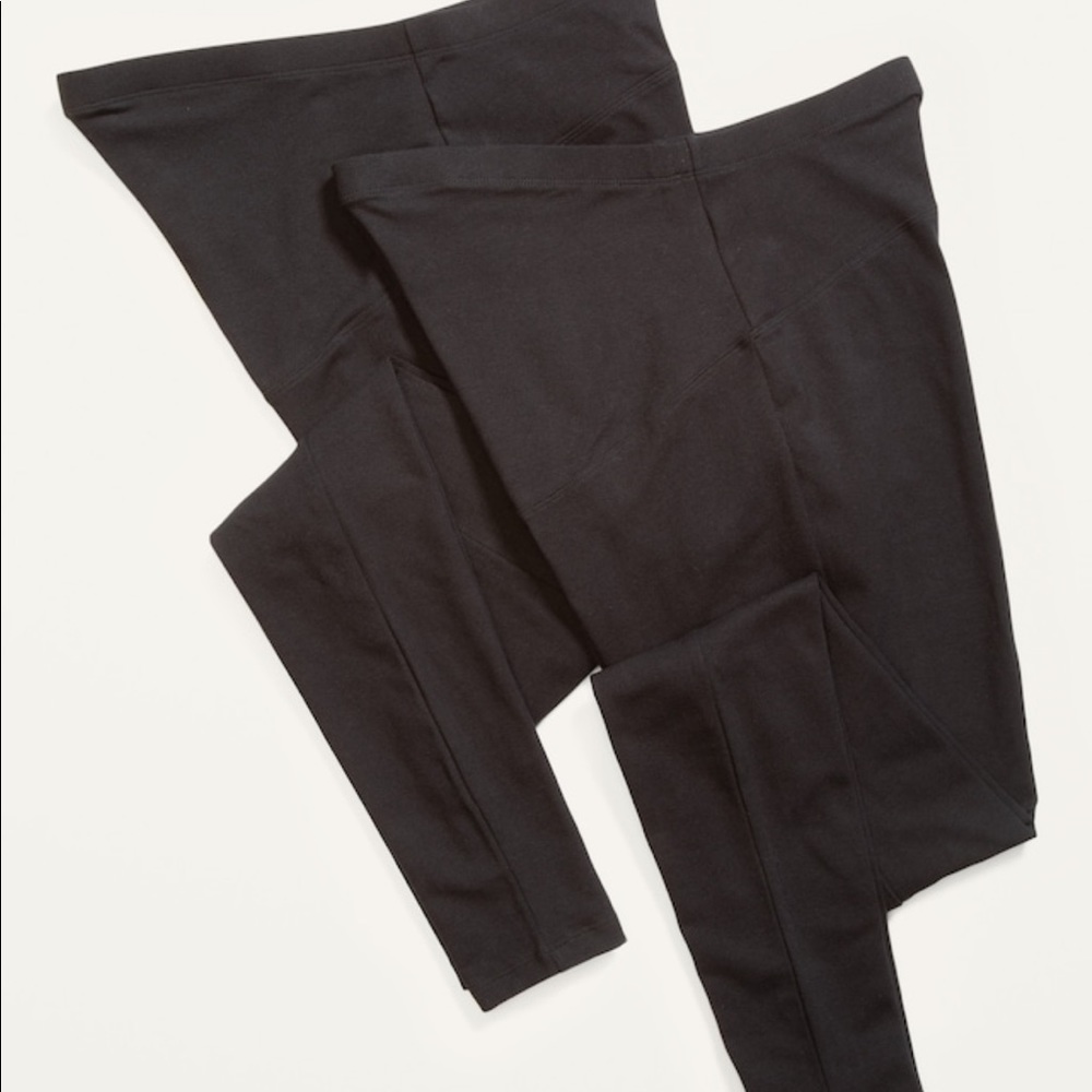 Maternity Leggings, Full Panel 2-Pack